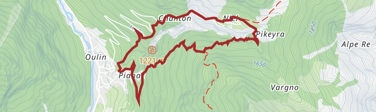 Route map: Niel da Gaby